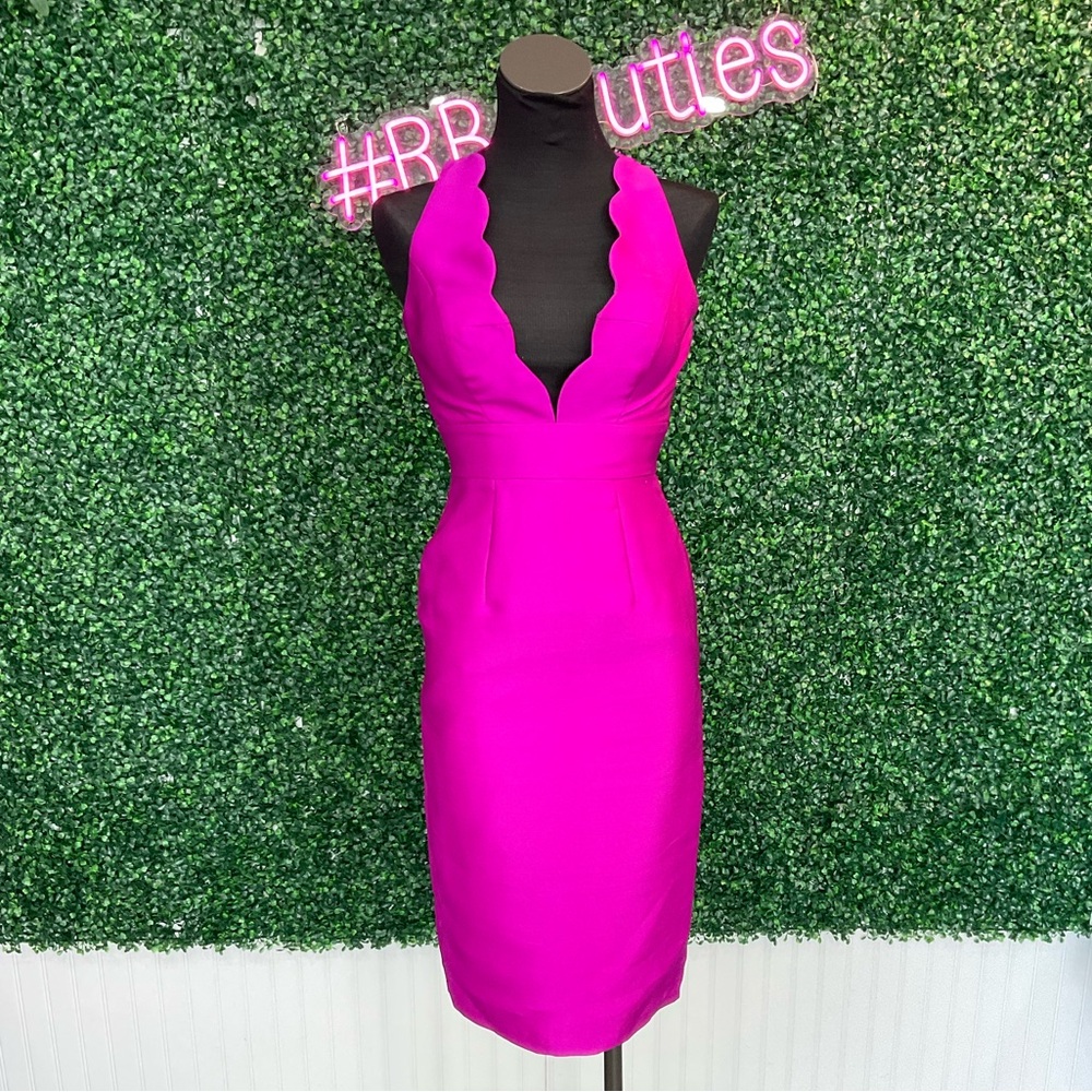 Elegant Pink Halter Dress